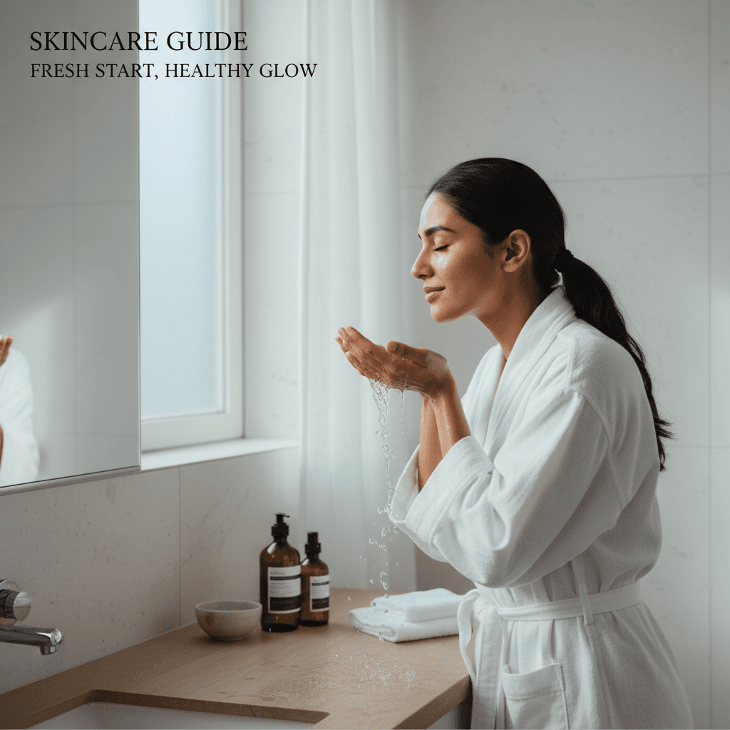 How Many Times Should You Wash Your Face Daily - PurāVeda Skincare Guide article cover